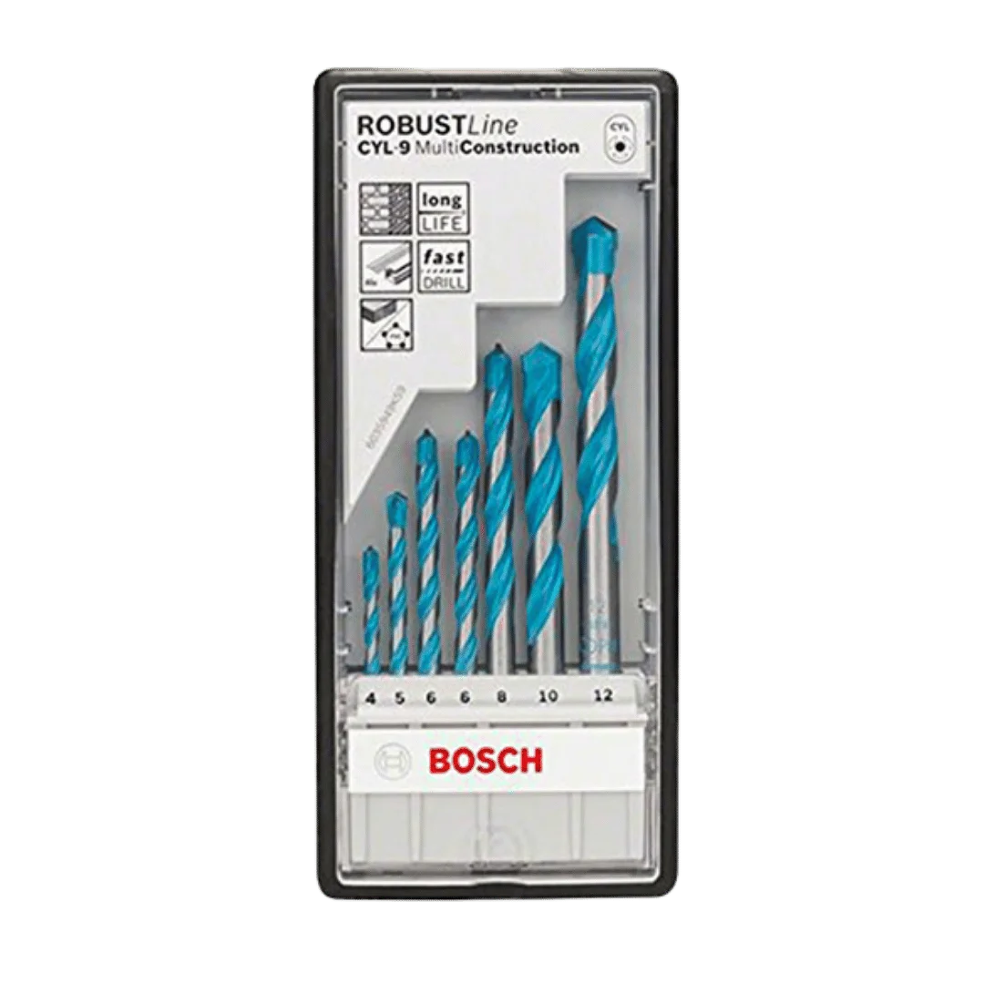 Assortiment de forets polyvalents CYL-9 Multi Construction 4/5/6/6/8/10/12 mm 2607010543