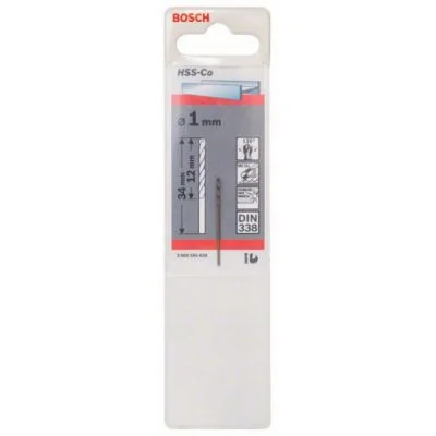 Foret X1 Hss-Co 1,0x12x34mm Standard 2608585838