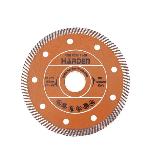 Disque à Meuler Diamant Turbo Harden 115 × 22,2 Mm