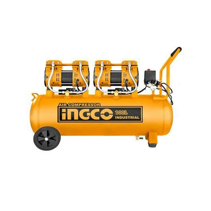 Compresseur Silencieux 100L 2×1200W (3.2HP) – ACS2241001 INGCO MAROC