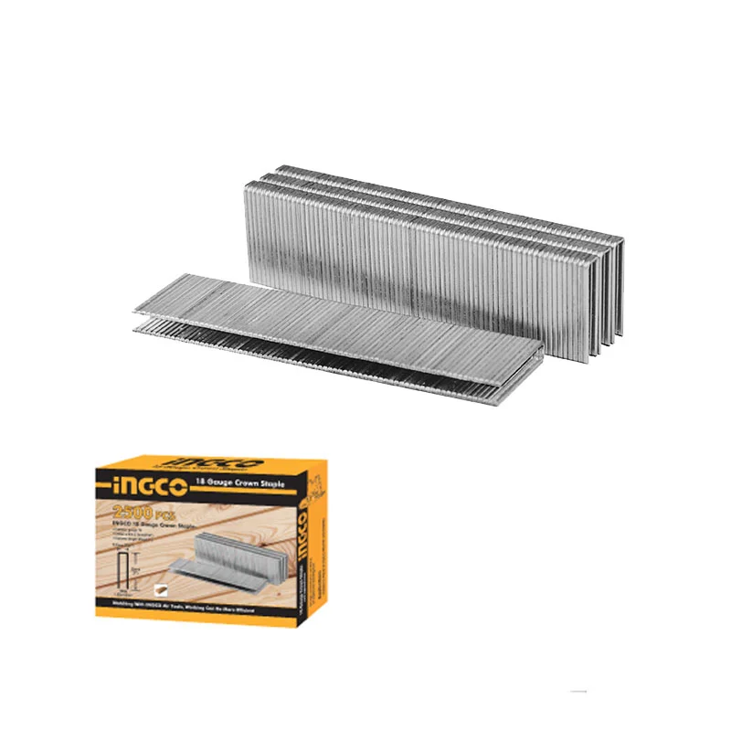2500 Agrafes 25 mm pour Agrafeuse pneumatique – AST18251 INGCO MAROC