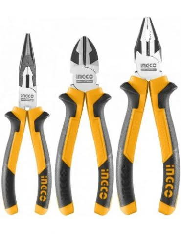 Set de 3 Pinces Universelle +Diagonale +Bec long – HKPS28318 INGCO MAROC