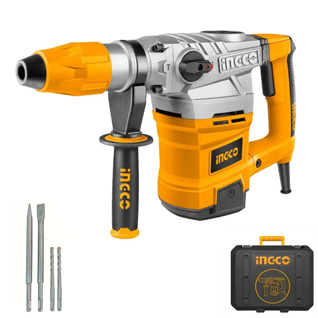 Marteau perforateur SDS Max 1600W 38mm + 4 forêts – RH16008 INGCO MAROC