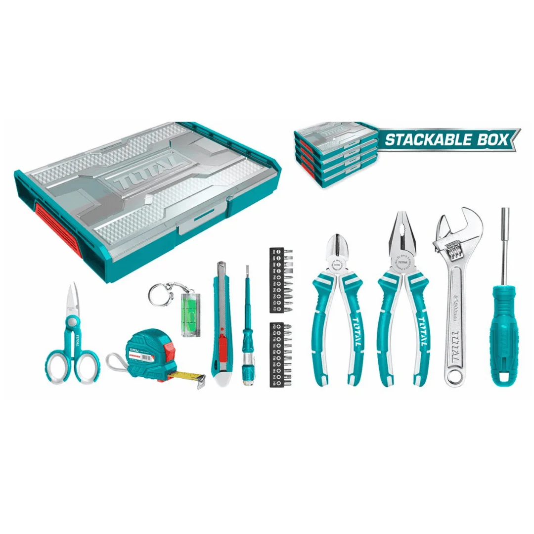 Ensemble d’outils ménagers 29 pièces – Total Outillage THKTV02H291