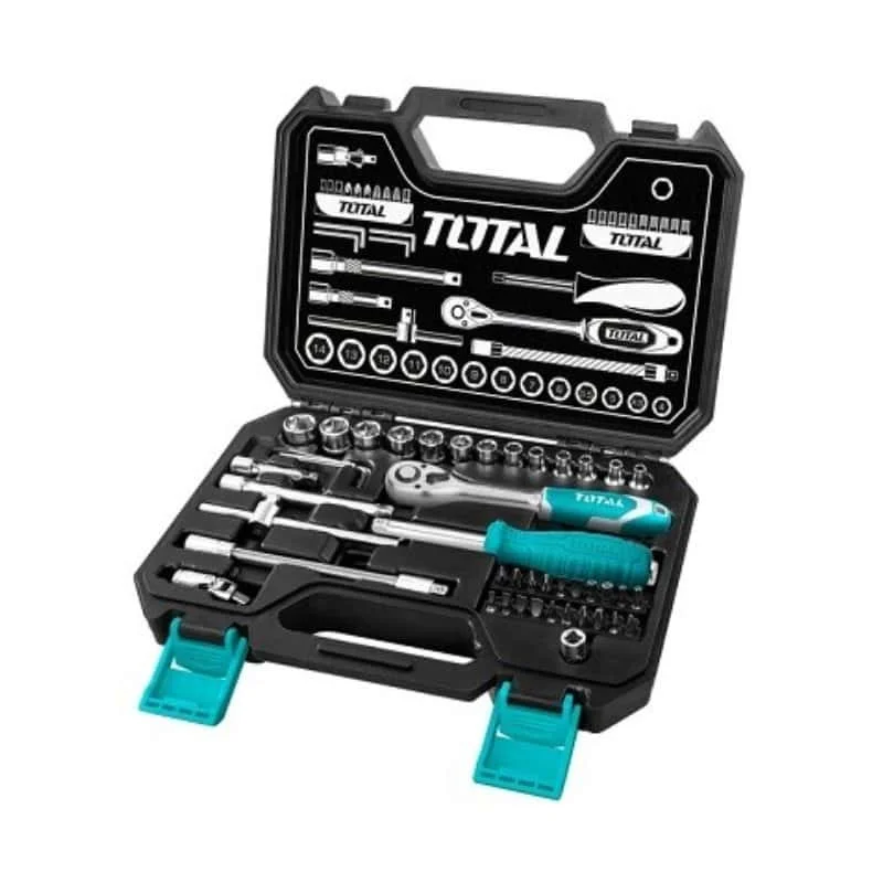 Jeu de 45 douilles 1/4 – Total Outillage THT141451