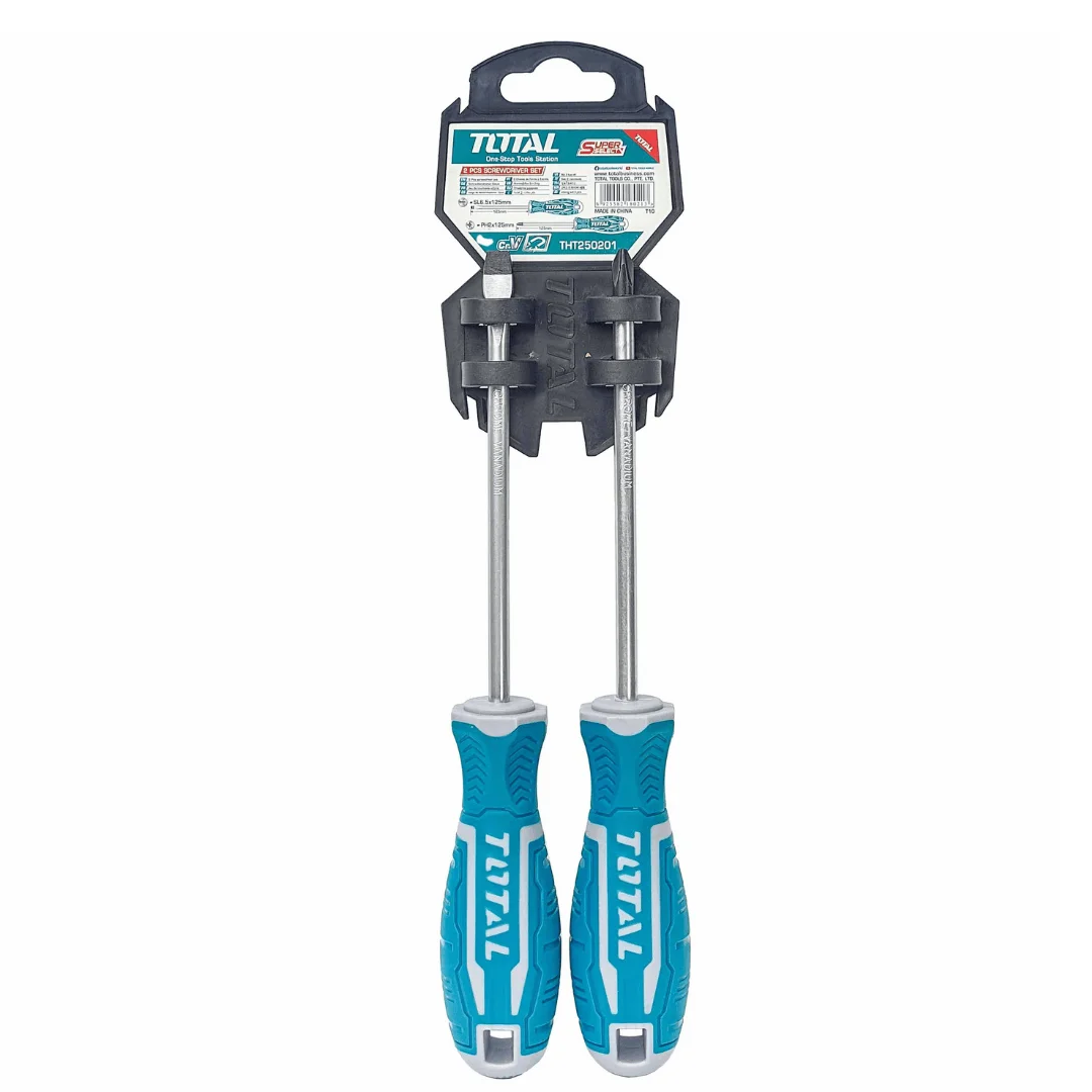 Jeu de 2 Tournevis en Cr-V – Total Outillage THT250201