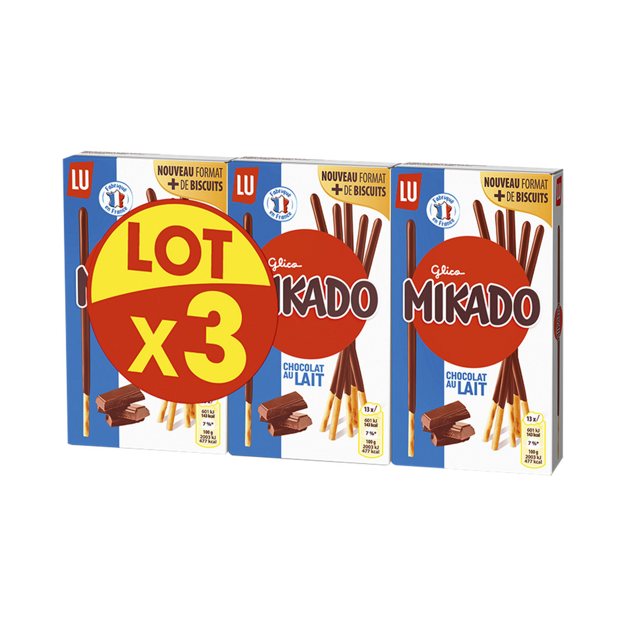 Mikado Chocolat au Lait