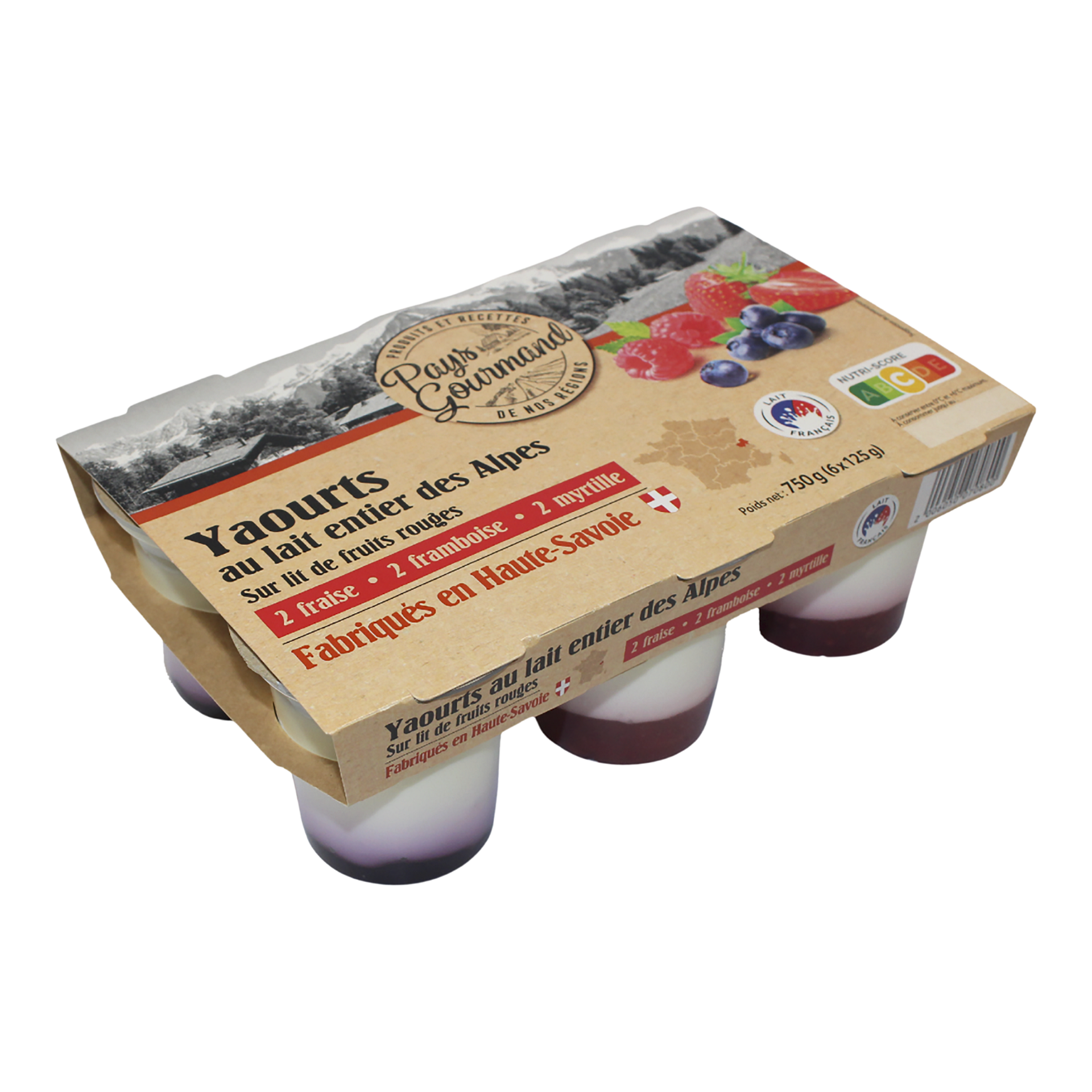 Yaourt au Lait Entier sur Lit de Fruits