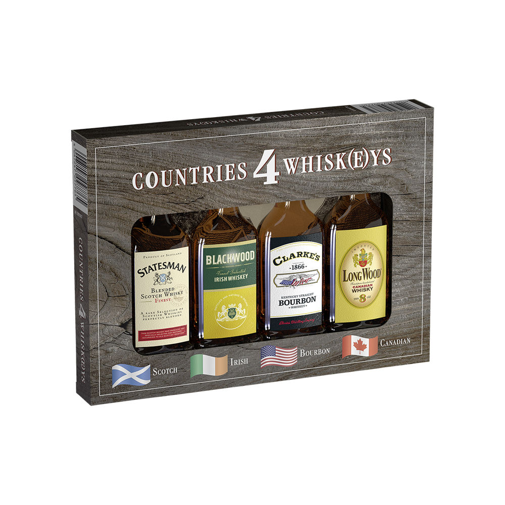 Coffret de 4 Mignonettes de Whisky