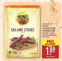 TESOROS DEL SUR STICKS DE SAUCISSONS ESPAGNOLS