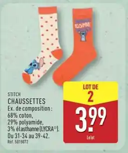 STITCH CHAUSSETTES