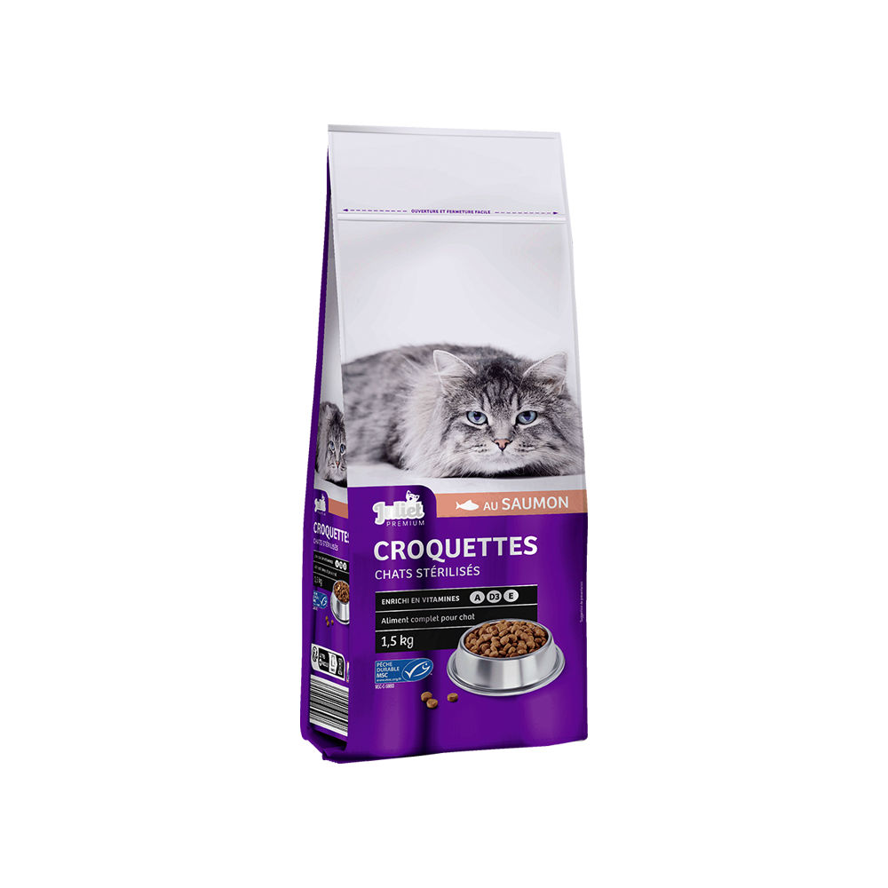 Croquettes pour chat stérilisé