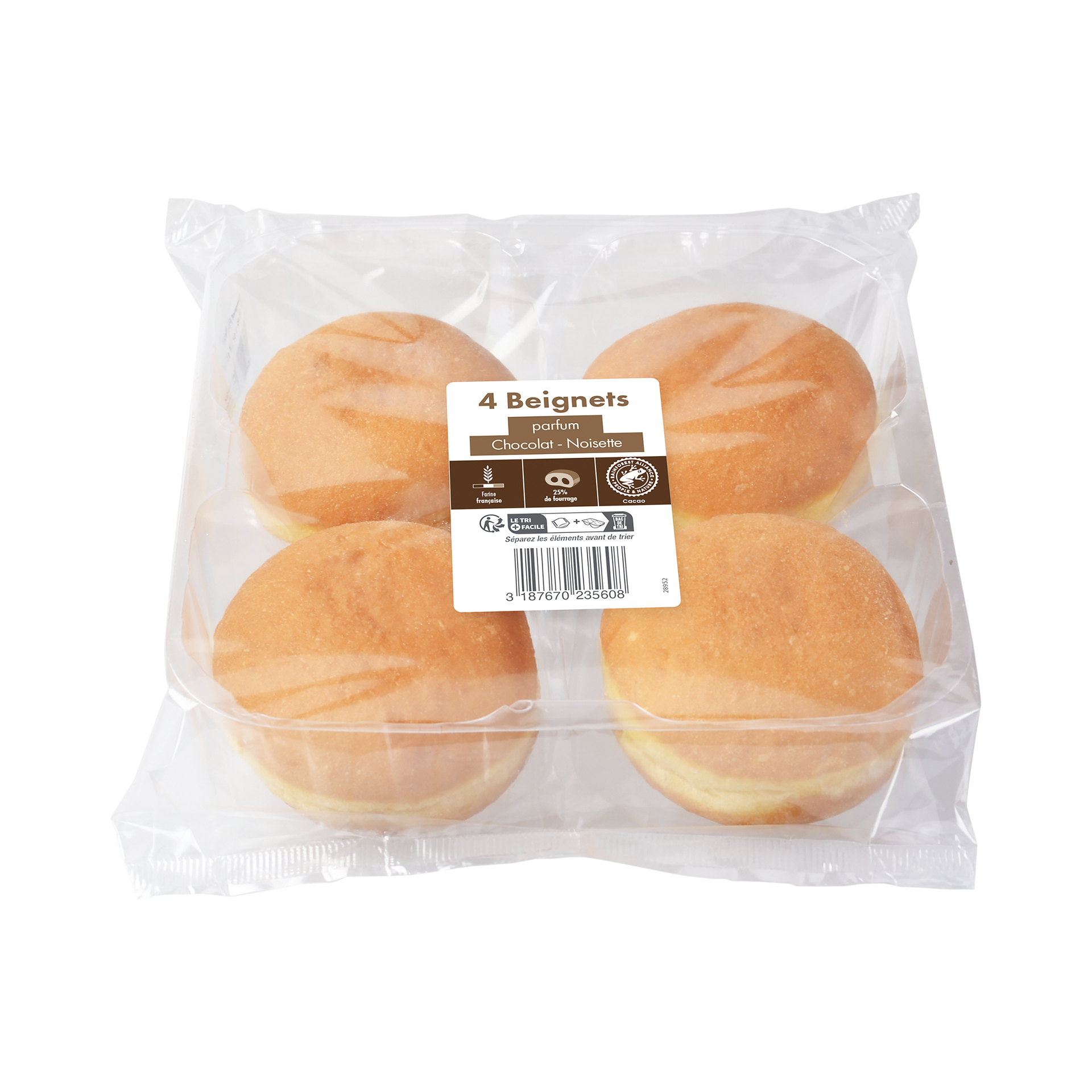 4 Beignets Chocolat-Noisette