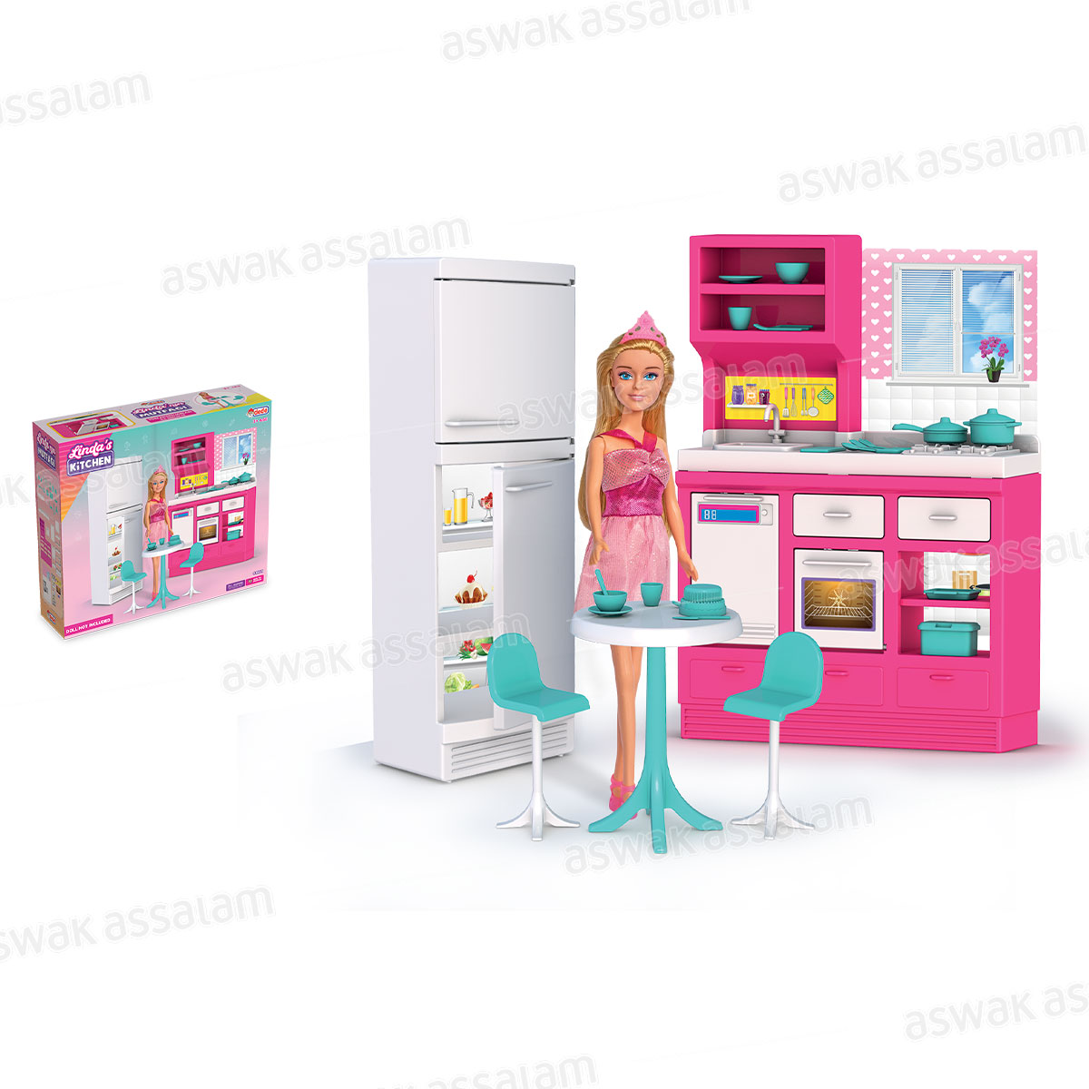 Cuisine Equipee pour Poupee Avec Accessoires