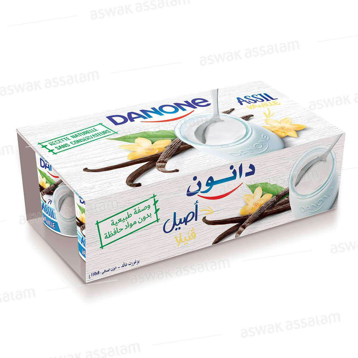 Yaourt Assil Ferme Vanille 8*110g Pack Danone