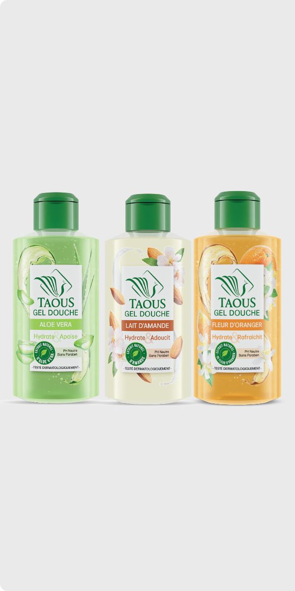 Gel douche 250ml. Divers parfums – TAOUS