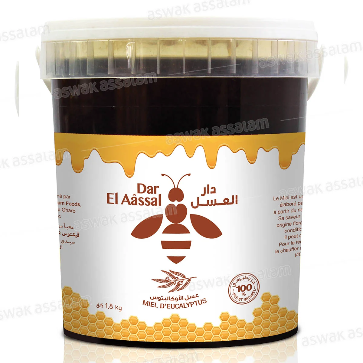Miel Eucalyptus 1,8kg Dar El Aassal