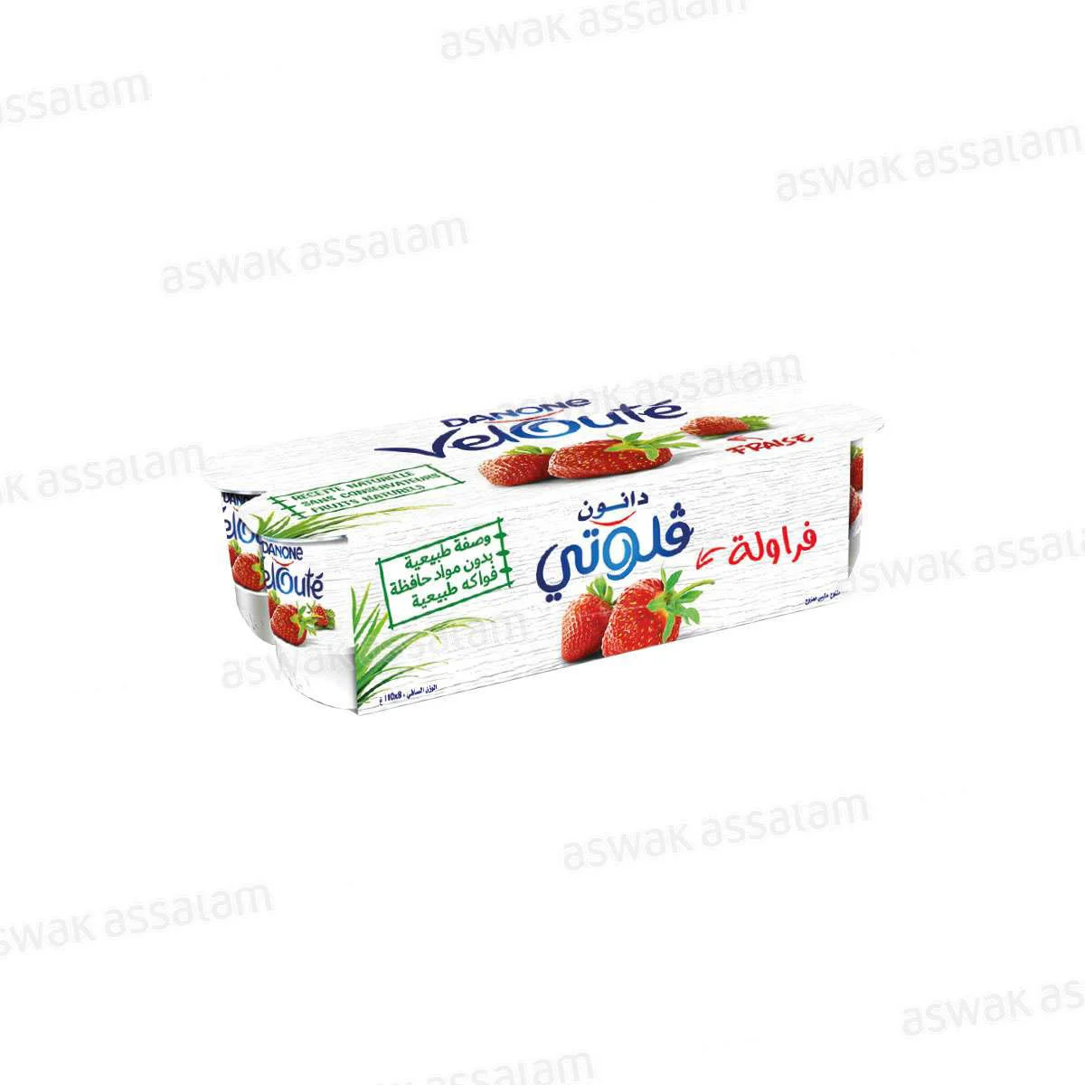 Yaourt Veloute Fraise 8*110g Pack Danone