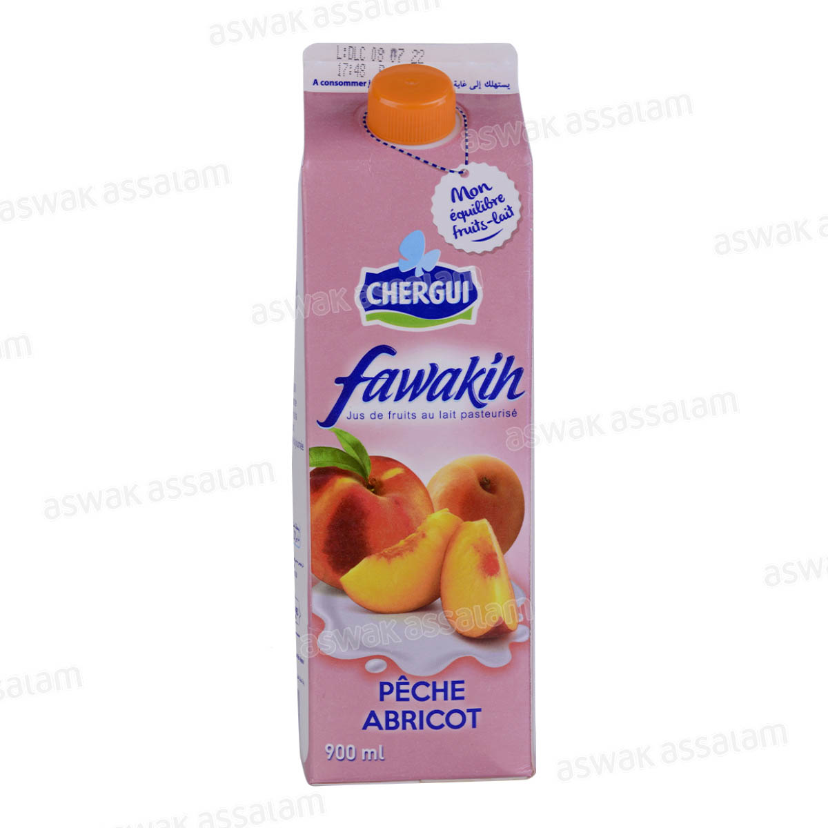Jus Fawakih Peche/Abricot 900ml Chergui