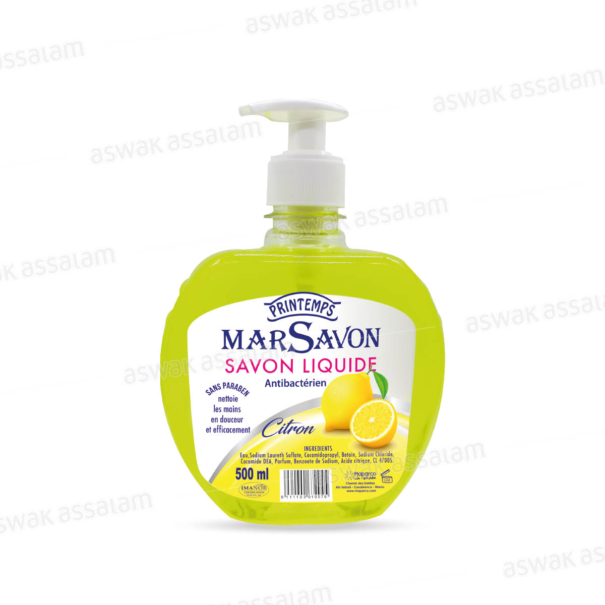 Savon Liquide Citron 500ml Printemps