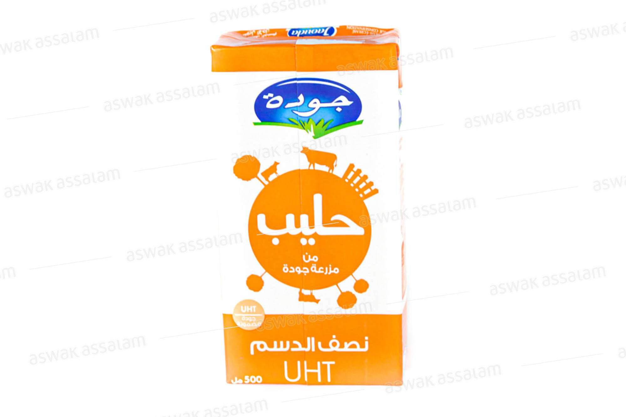 Lait Uht Demi Ecreme 500 Ml Jaouda