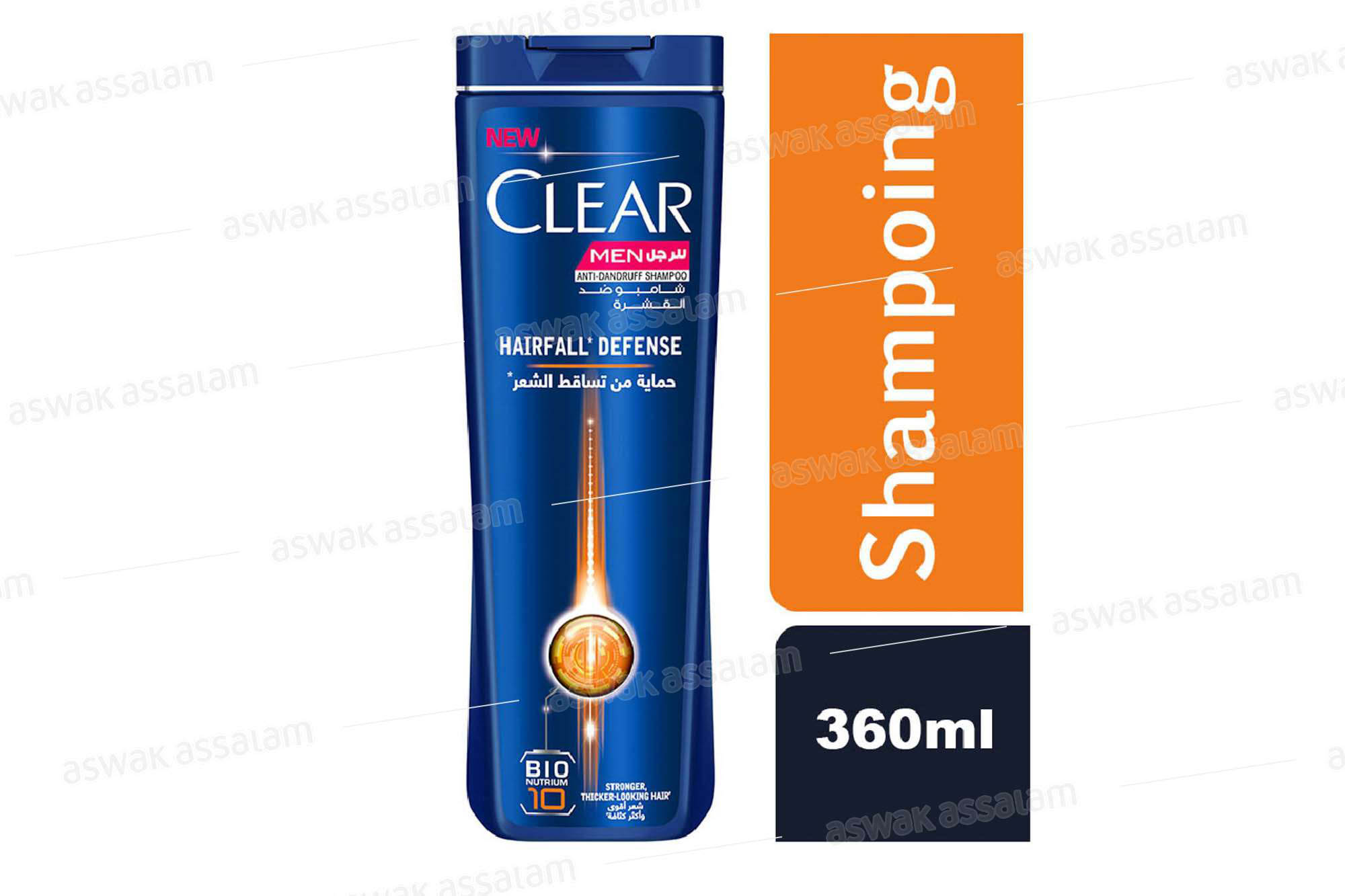 Shampooing Hairfall Defense 360ml Clear