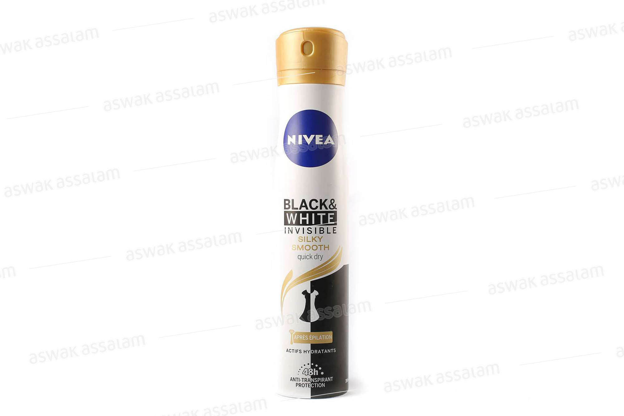 Deodorant Black & White Silky Smooth 200ml Nivea