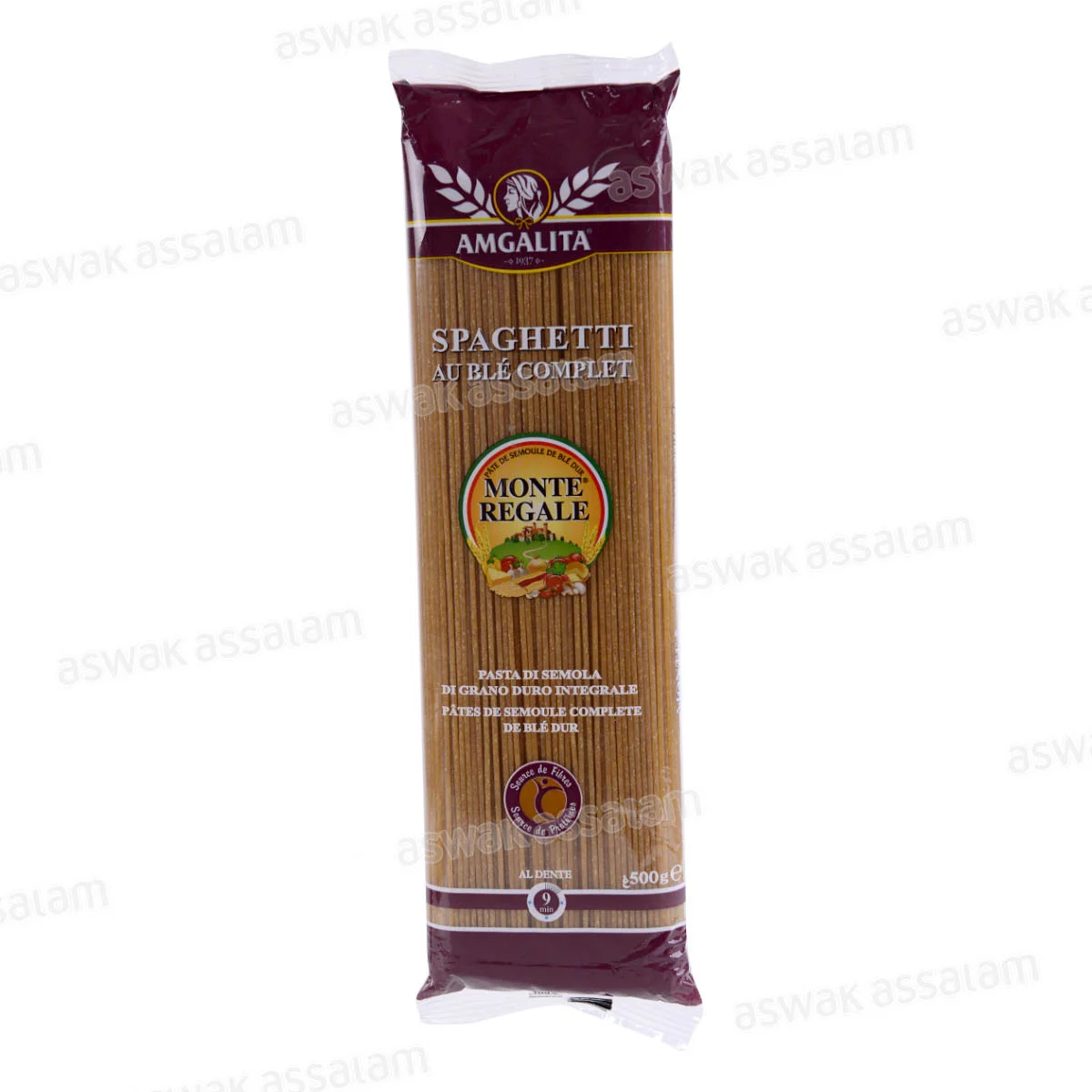 Spaghetti Ble Complet N°9 500g Monte Regale