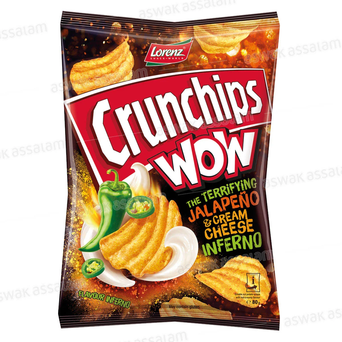 Crunchips Wow Jalapeno 80g Lorenz