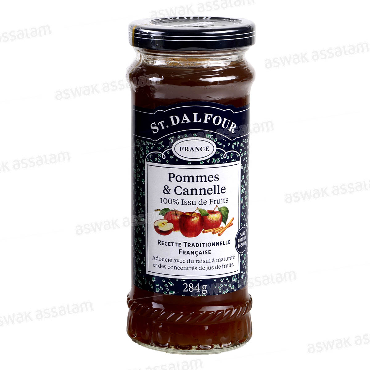 Confiture Pomme et Cannelle Sans Sucre 284g St Dalfour