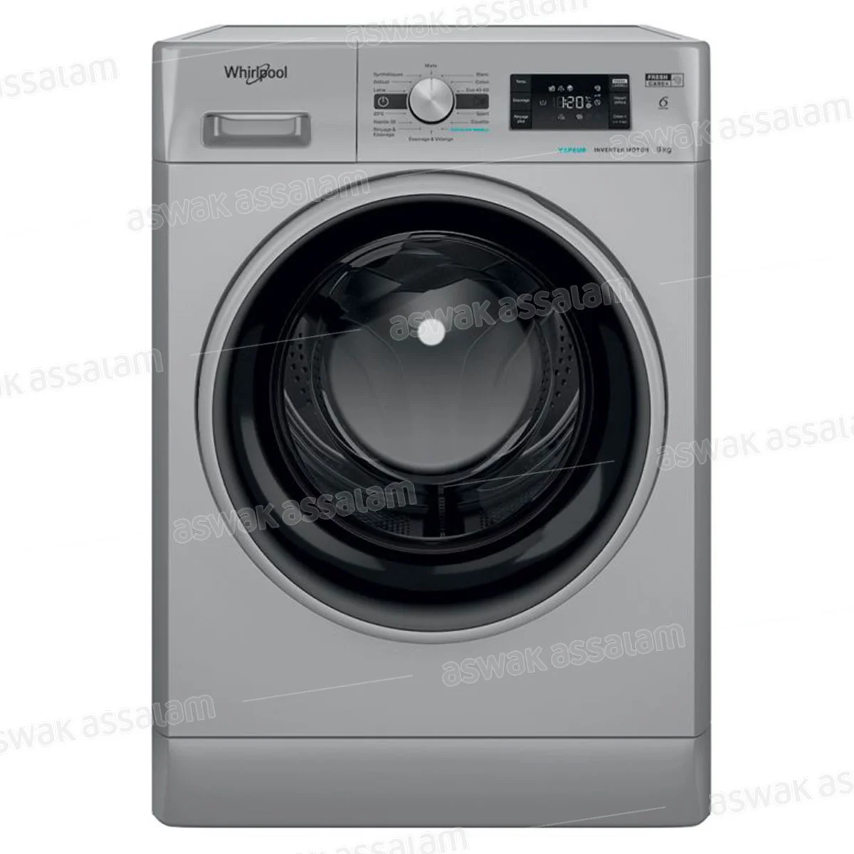 Machine A Laver 8kg 1200 Tours Silver Ffwb 8248 Sbs Whirlpool