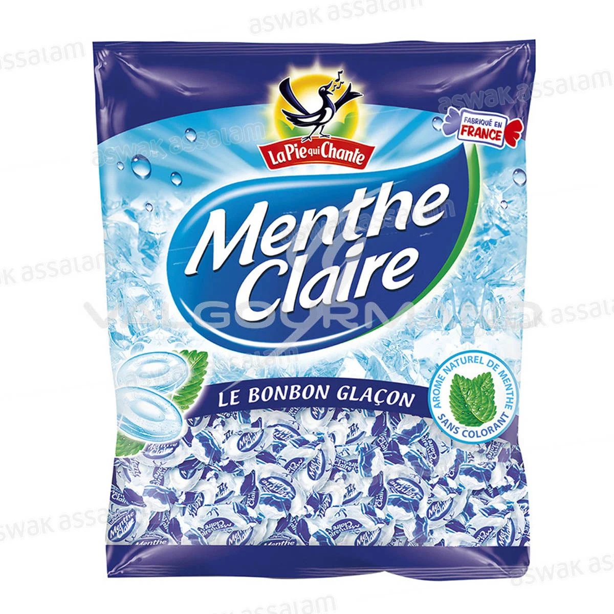 Bonbons Glacons Menthe Claire 124g la Pie Qui Chante