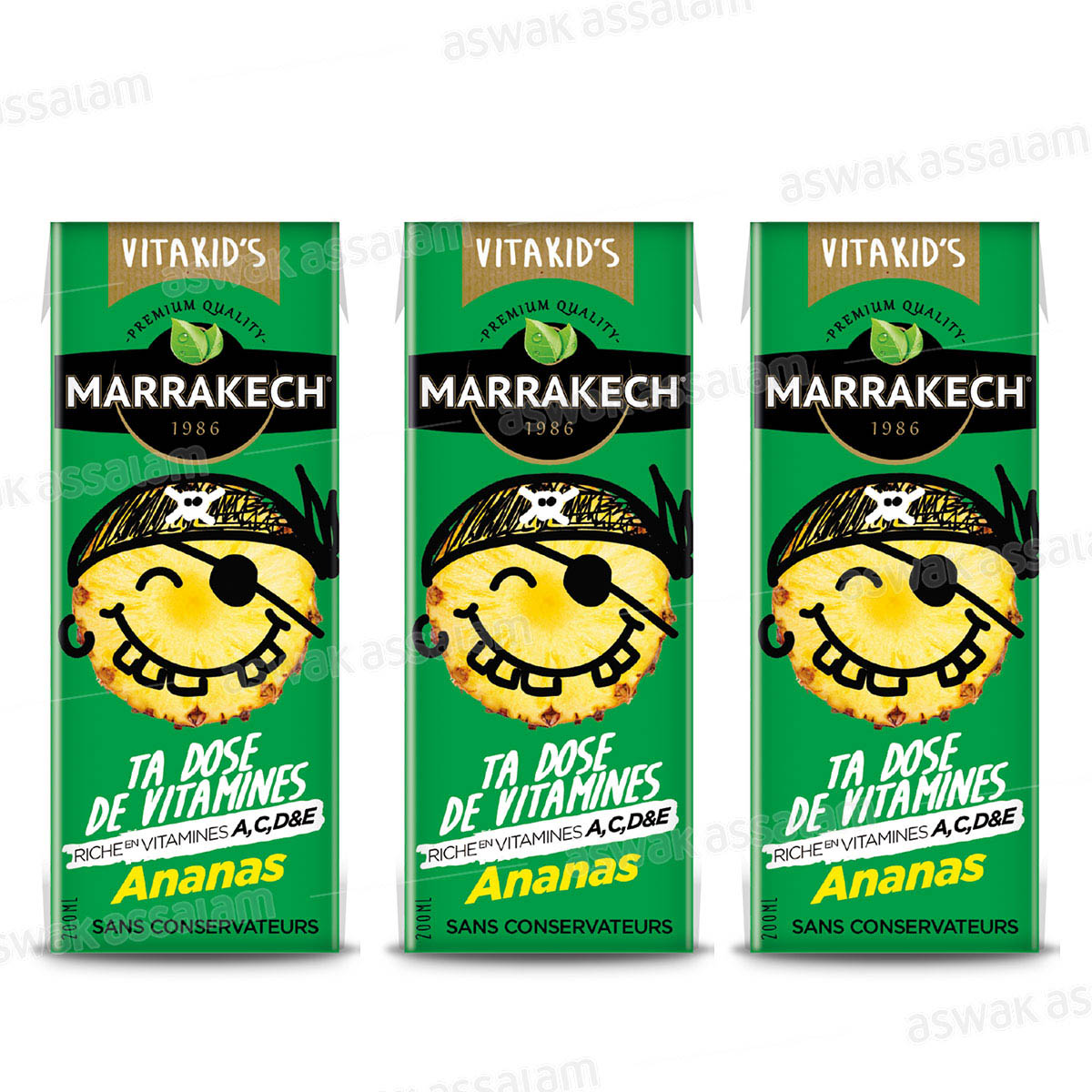 Nectar Ananas 3*20cl Pack Marrakech