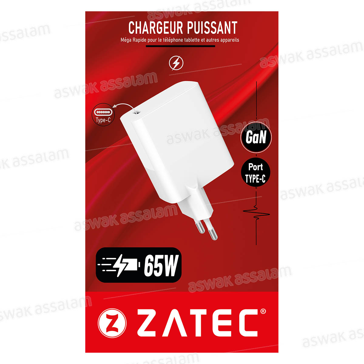 CHARGEUR 65W Z-M65W GAN ZATEC