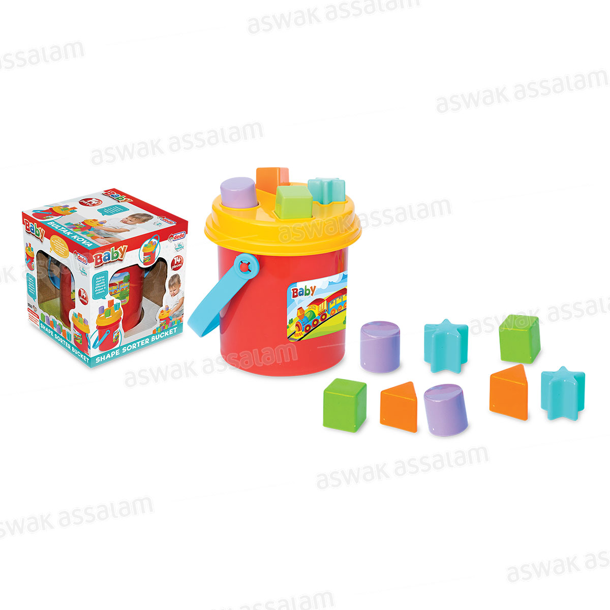 Seau Trieur de Formes 14 Pieces