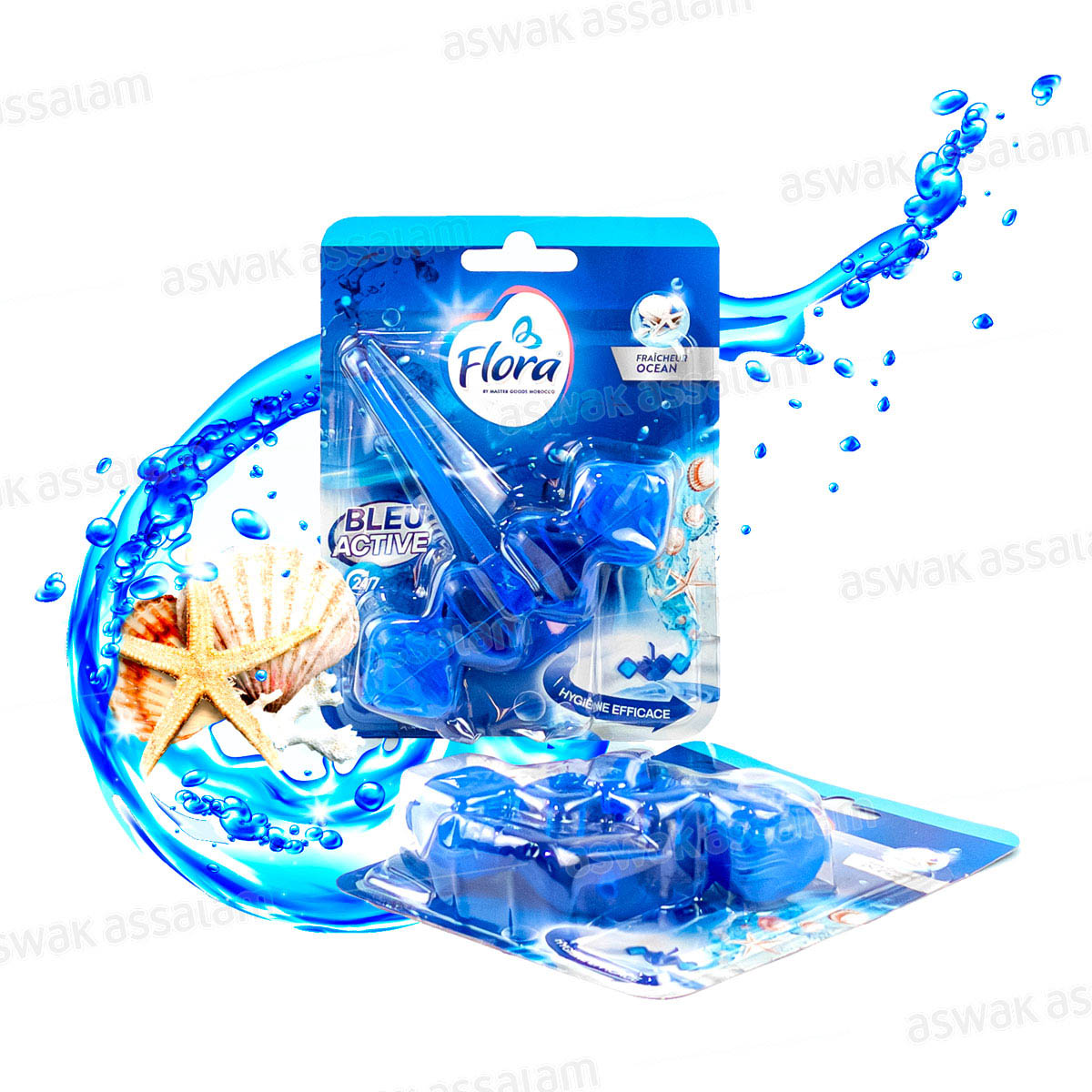 Bloc Wc Bleu Active Fraicheur Ocean Flora