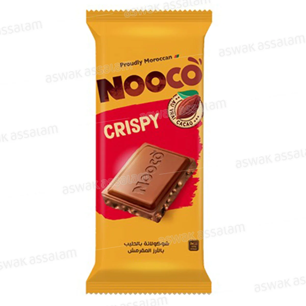 Tablette Chocolat Lait Crispy 80g Nooco