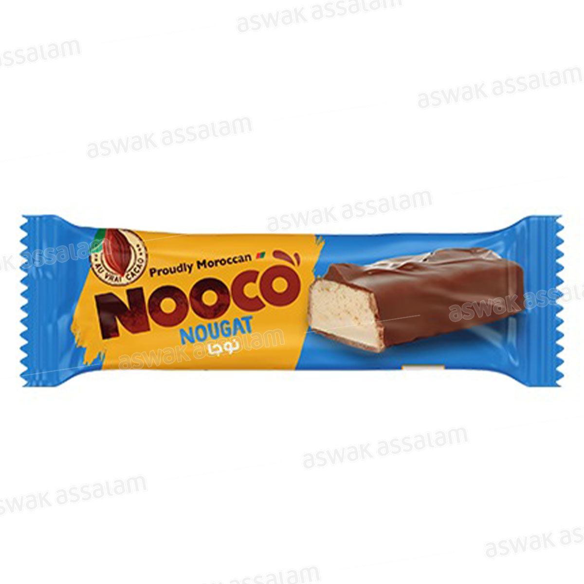 Barre Chocolat Nougat 34g Nooco