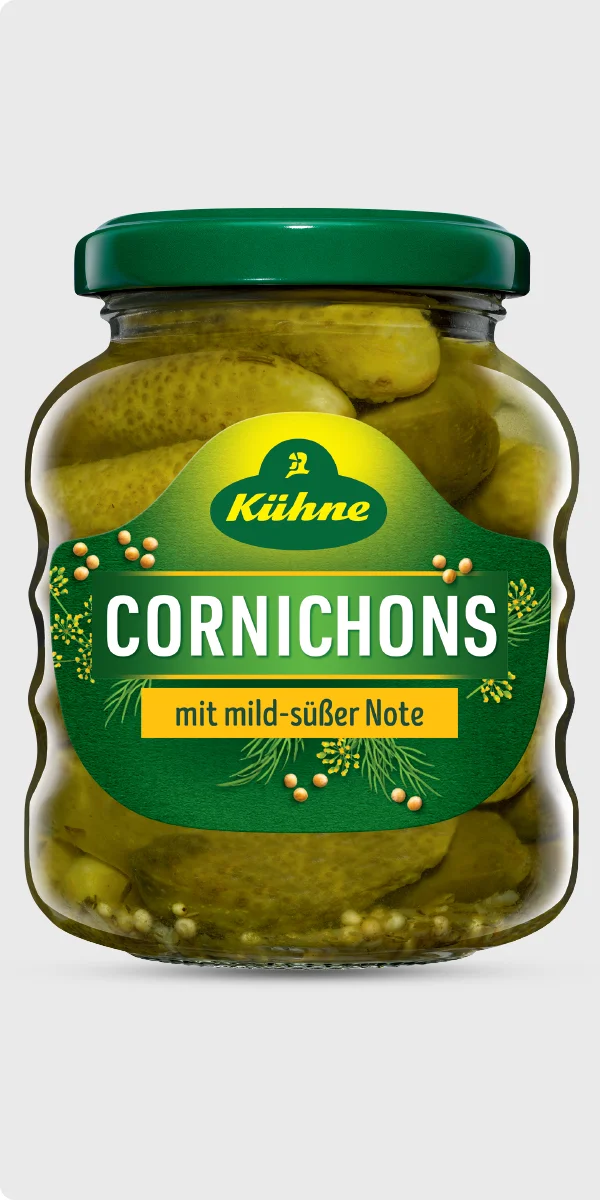 Cornichons légèrement surcrés 180g – KÜHNE