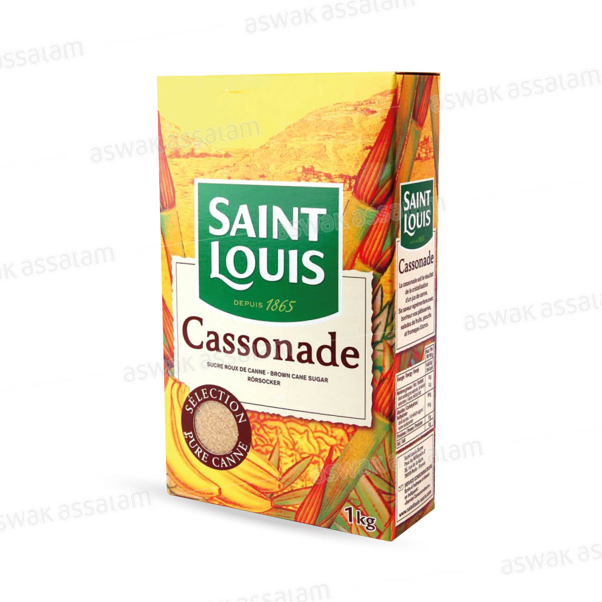 Sucre Roux Cassonade 1kg Saint Louis