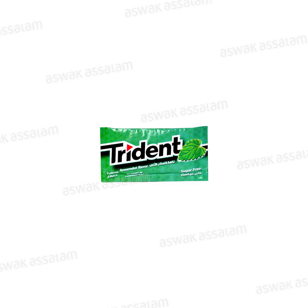 Chewing-Gum Spearmint 5 Pieces Trident
