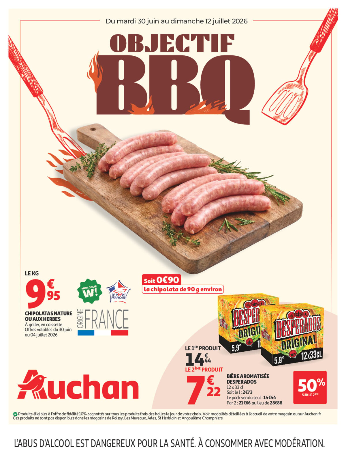 Catalogue Auchan du 30 juin au 12 juillet 2026 - Couverture