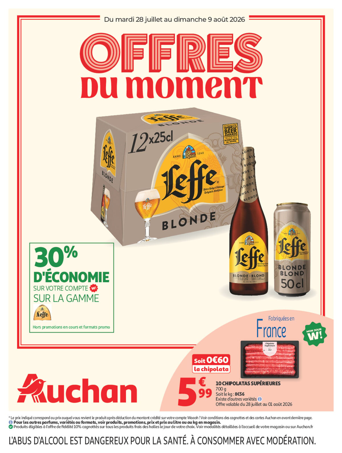 Catalogue Auchan du 28 juillet au 9 août 2026 - Couverture