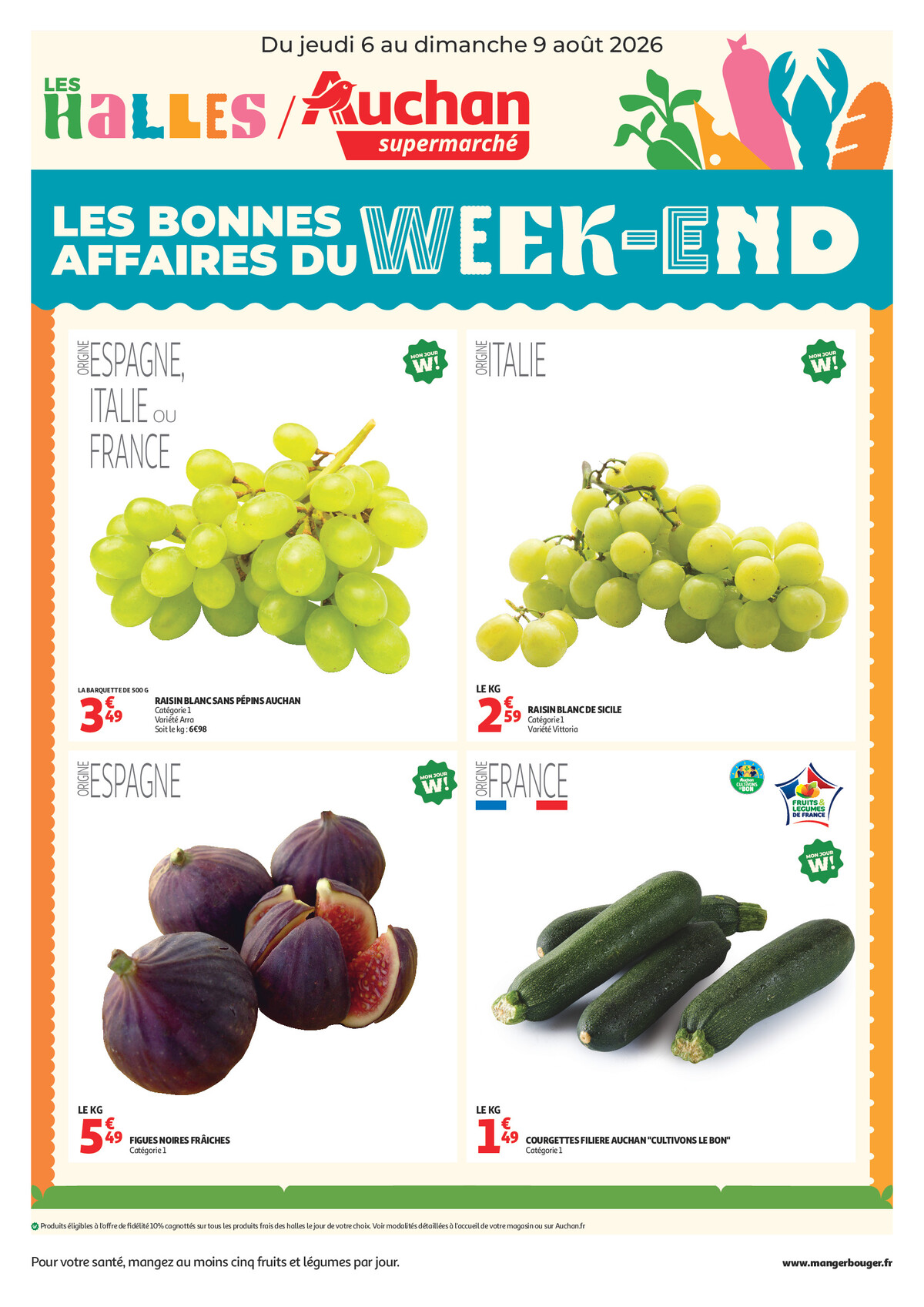 Catalogue Auchan Supermarché du 6 au 9 août 2026 - Couverture