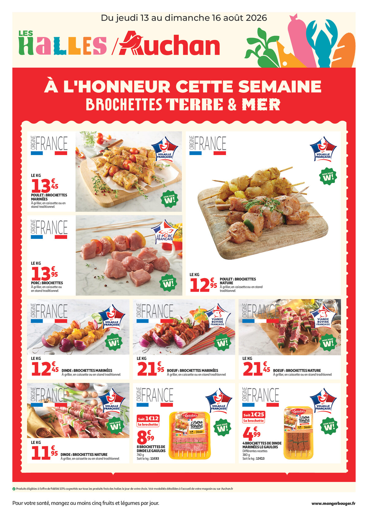 Catalogue Auchan du 13 au 16 août 2026 - Couverture