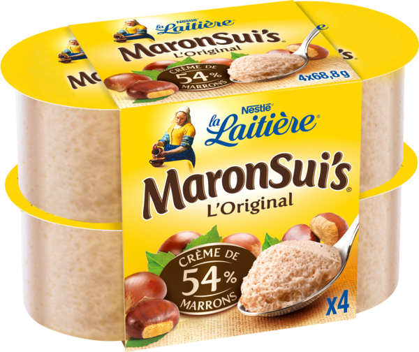 Mousse fondante à la crème de marrons