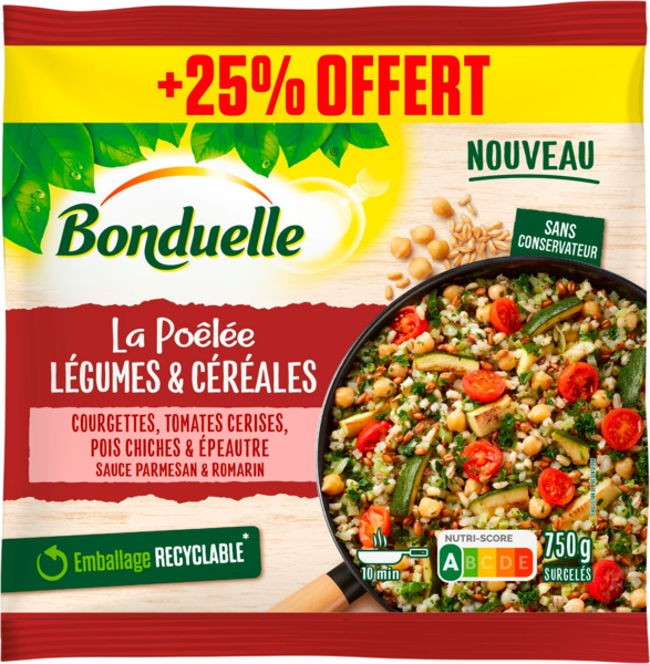 POÊLÉE DE LÉGUMES & CÉRÉALES SURGELÉE BONDUELLE