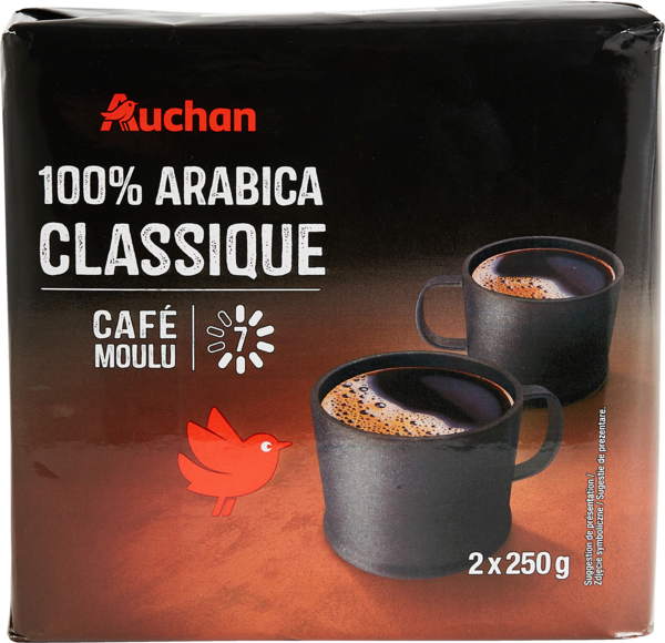Café Moulu Arabica 100% Auchan