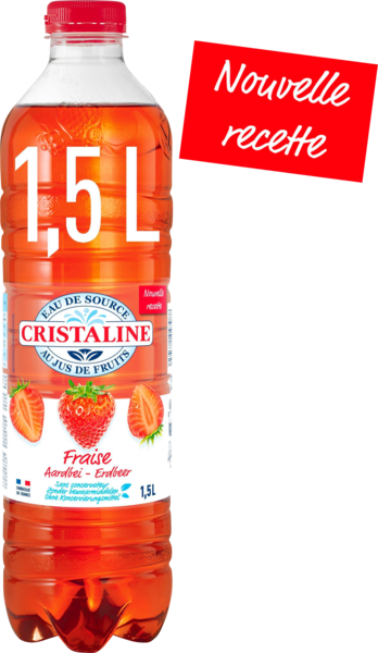 Eau Minérale Aromatisée Fraise Cristaline