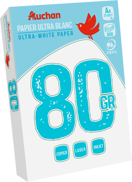 Ramette de Papier Blanc Auchan